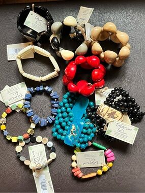 Tagua Nut Fair Trade Bracelets Sustainable Handmade Assorted Styles -- NWT